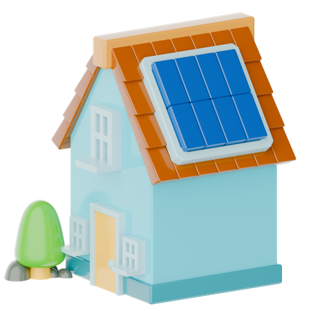 Home Solar  3D Icon