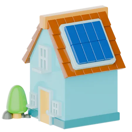 Home Solar  3D Icon
