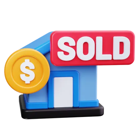 Home Sold  3D Icon