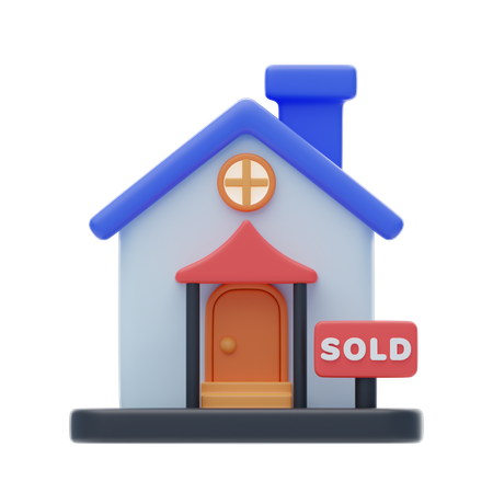 Home Sold  3D Icon