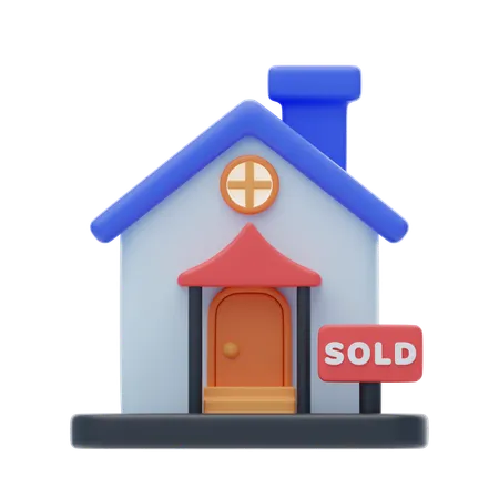 Home Sold  3D Icon