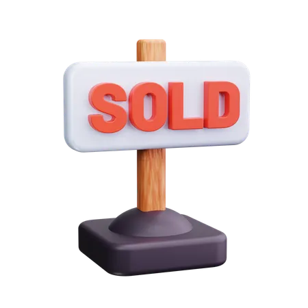 Home Sold  3D Icon