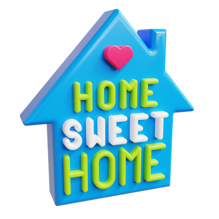 Home sweet home  3D Icon