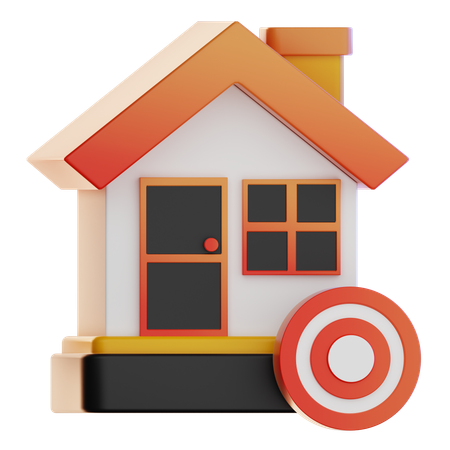 Home Target  3D Icon