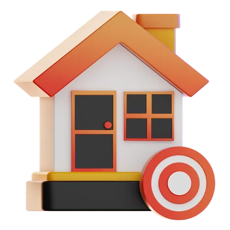 Home Target  3D Icon