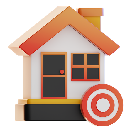 Home Target  3D Icon