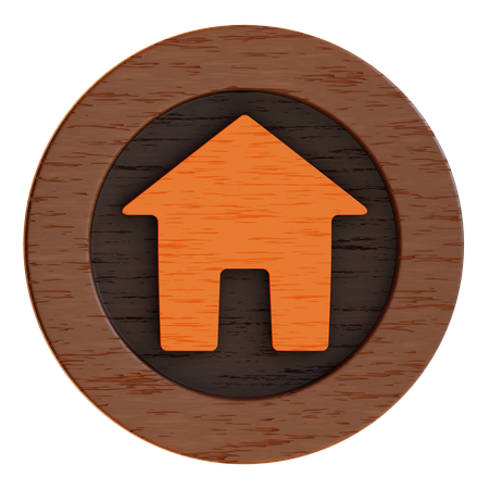 Home "Button  3D Icon