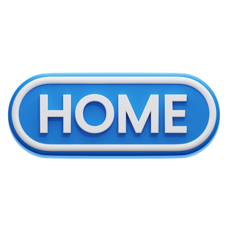 Home "Button  3D Icon