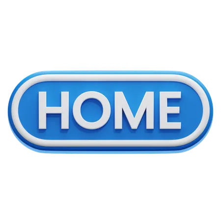 Home "Button  3D Icon