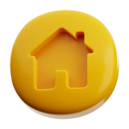 Home "Button  3D Icon