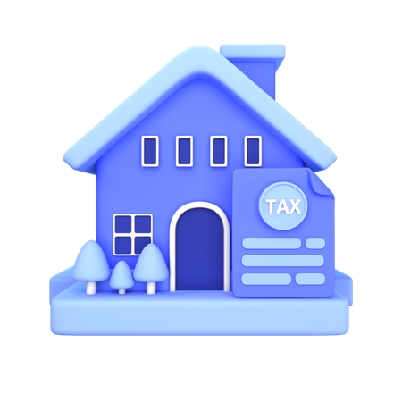 Home Tax  3D Icon