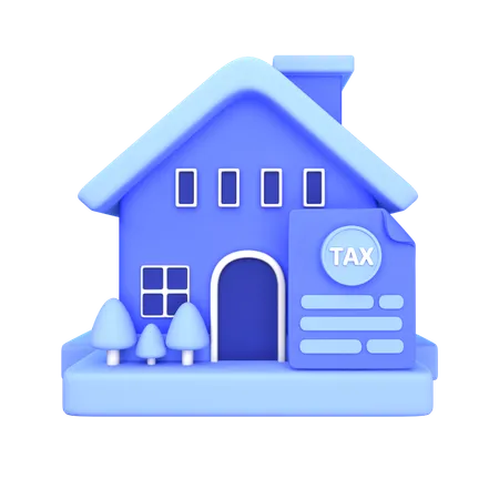 Home Tax  3D Icon