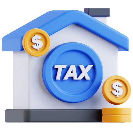 Home tax  3D Icon