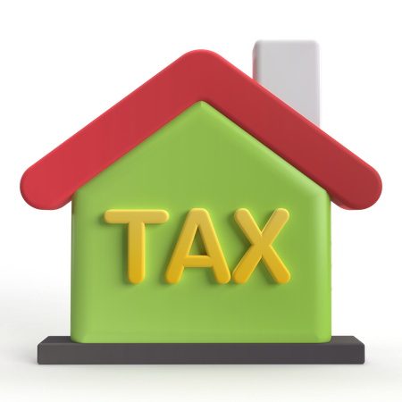 Home Tax  3D Icon