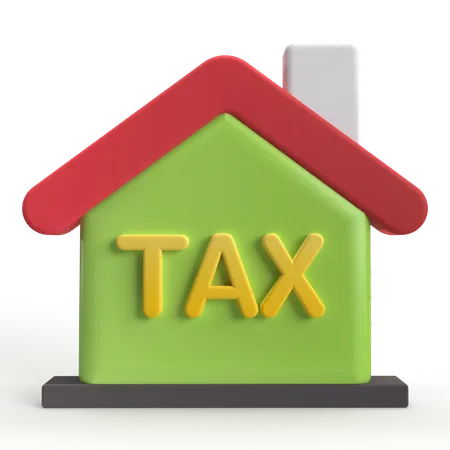 Home Tax  3D Icon