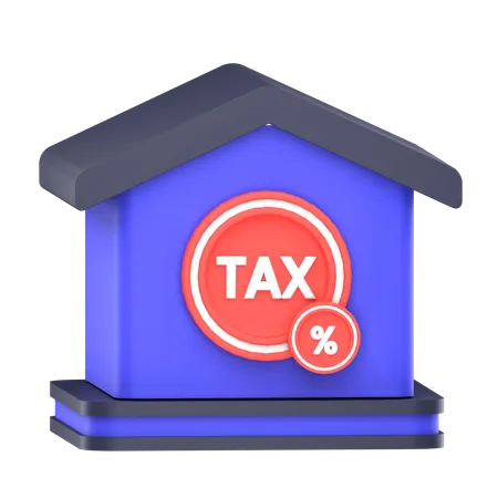 Home Tax  3D Icon