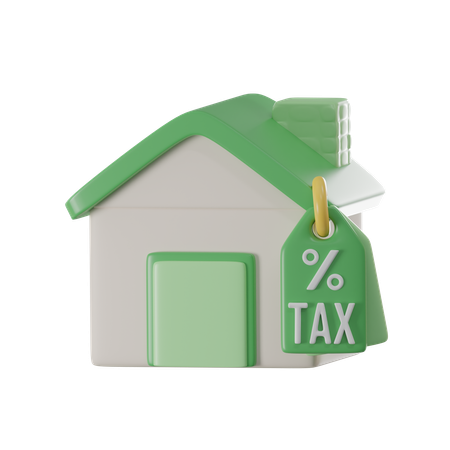 Home Tax  3D Icon