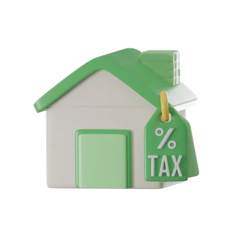 Home Tax  3D Icon