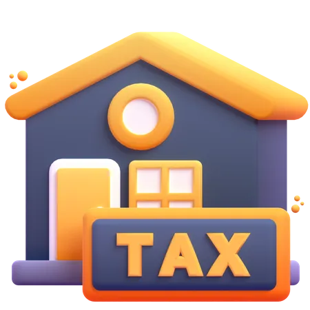 Home Tax  3D Icon