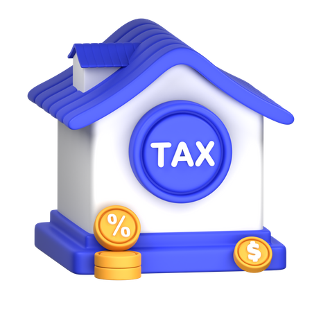 Home Tax  3D Icon