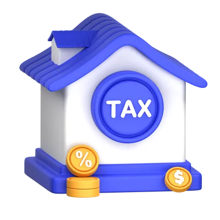 Home Tax  3D Icon