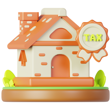 Home Tax  3D Icon