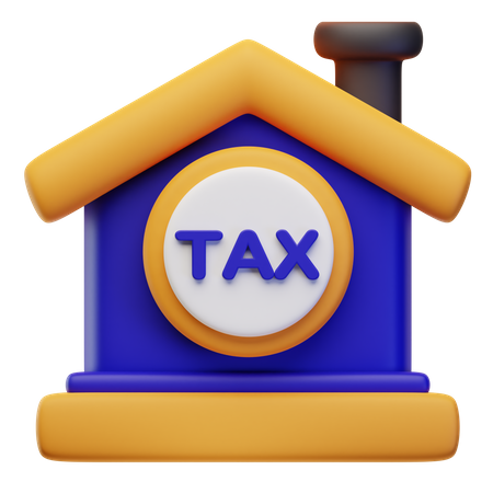 Home Tax  3D Icon