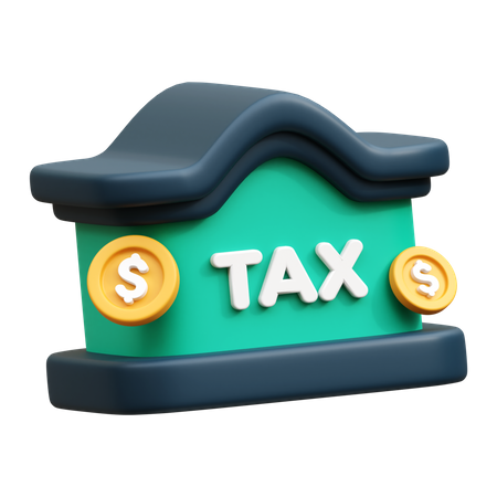 Home Tax  3D Icon