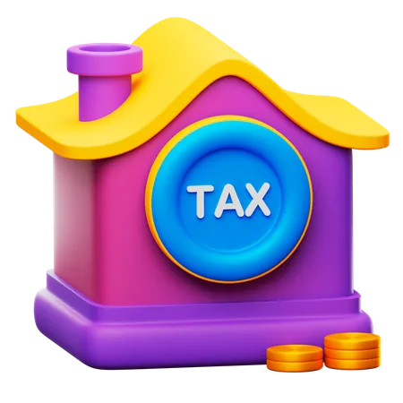 Home Tax 3D Icon