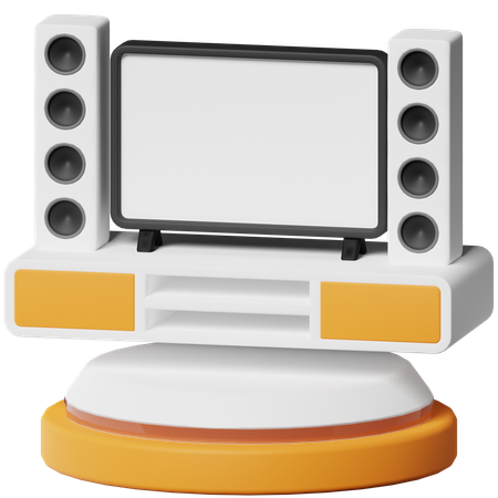 Home Teather  3D Icon
