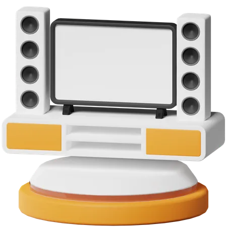Home Teather  3D Icon