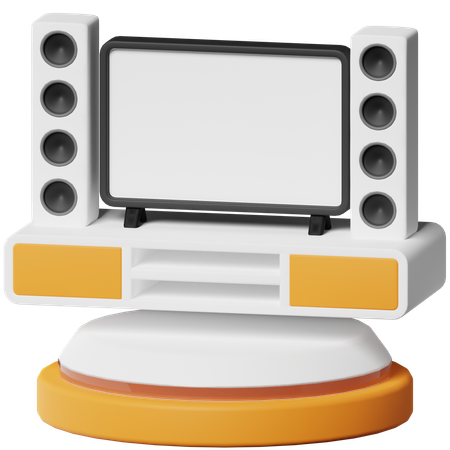 Home Teather  3D Icon