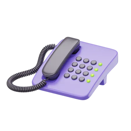 Home Telephone  3D Icon