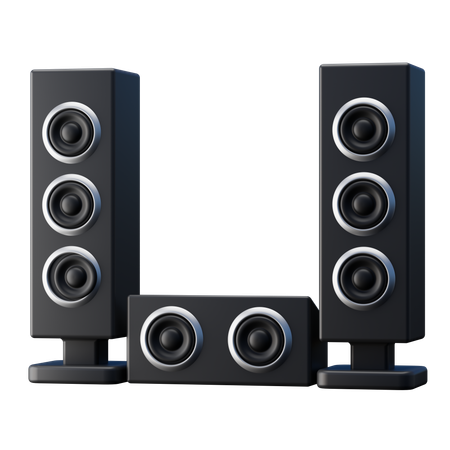 Home Theater Sound System  3D Icon