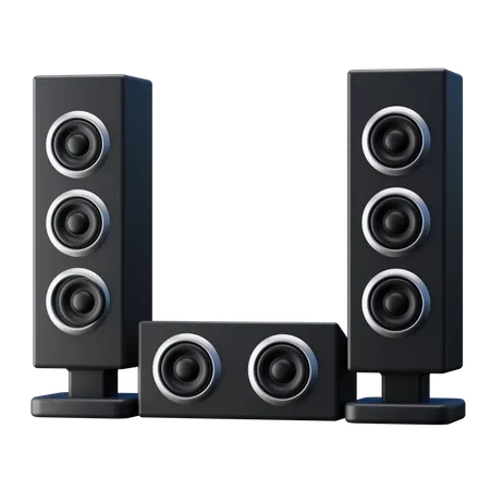 Home Theater Sound System  3D Icon