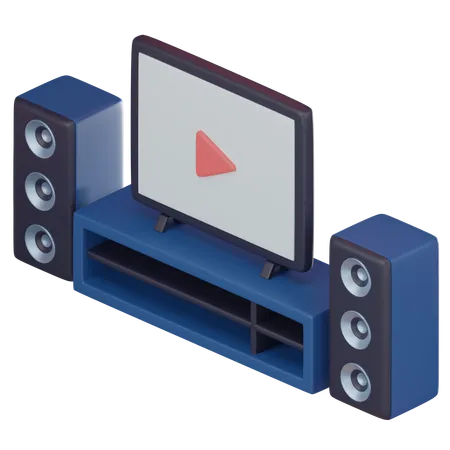 Home Theatre  3D Icon