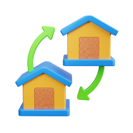 Home Transfer  3D Icon