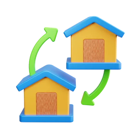 Home Transfer  3D Icon