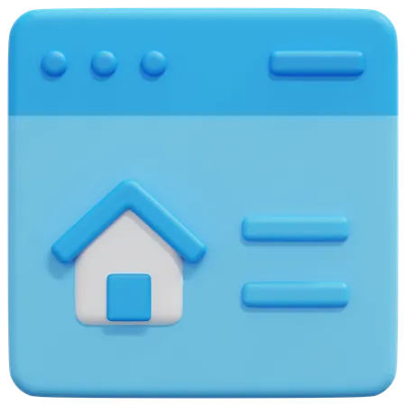 Home Website  3D Icon