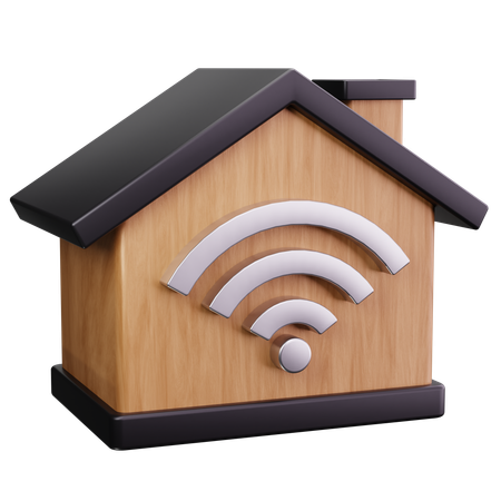 Home Wifi  3D Icon