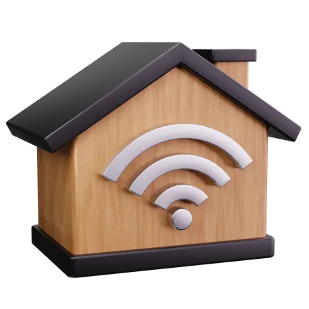 Home Wifi  3D Icon