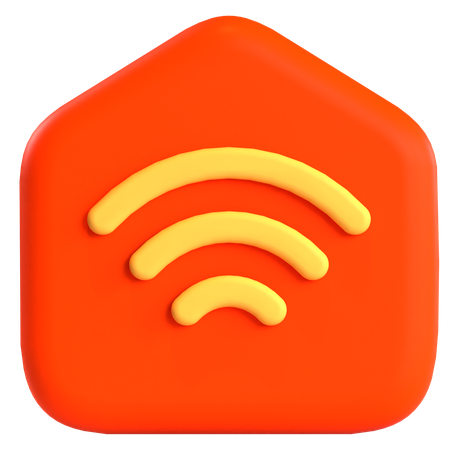 Home Wifi  3D Icon