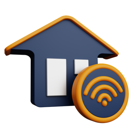 Home Wifi  3D Icon