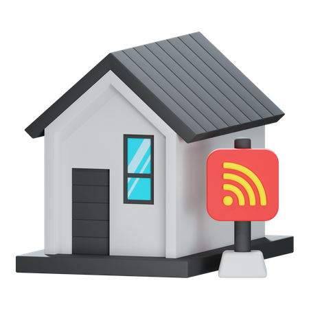 Home Wifi  3D Icon