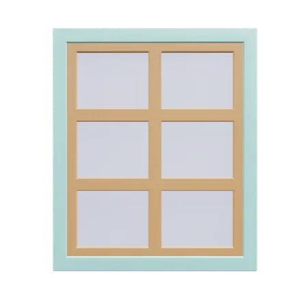 Window Home Furniture Illustration With Transparent Background 3D Icon