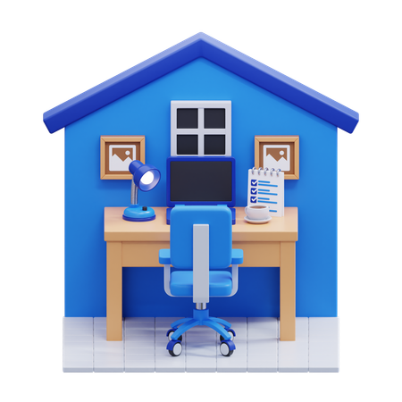 Home workspace  3D Icon