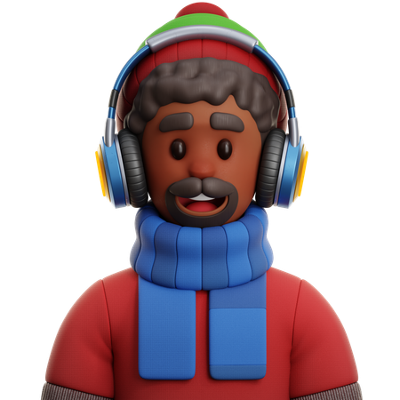 Homem africano  3D Icon