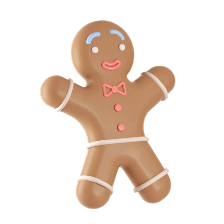 Homem de gengibre  3D Icon