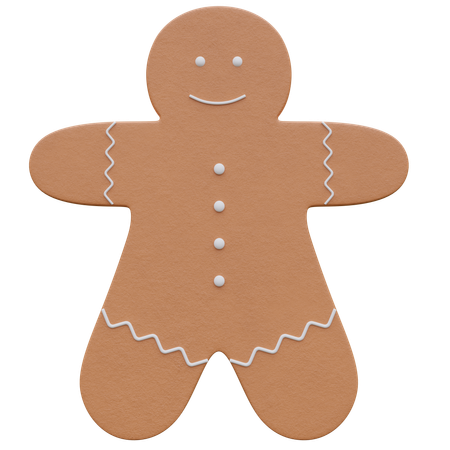 Homem-biscoito de gengibre  3D Icon