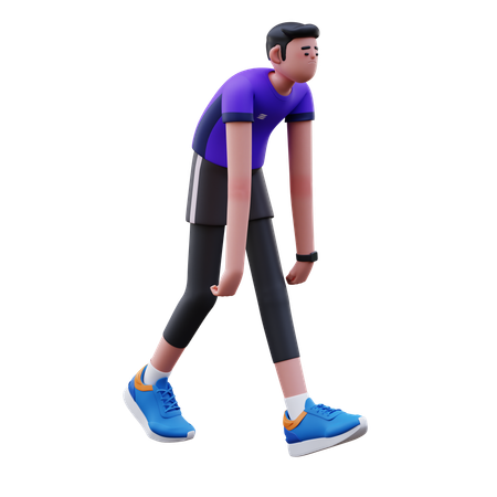 Homem cansado  3D Icon